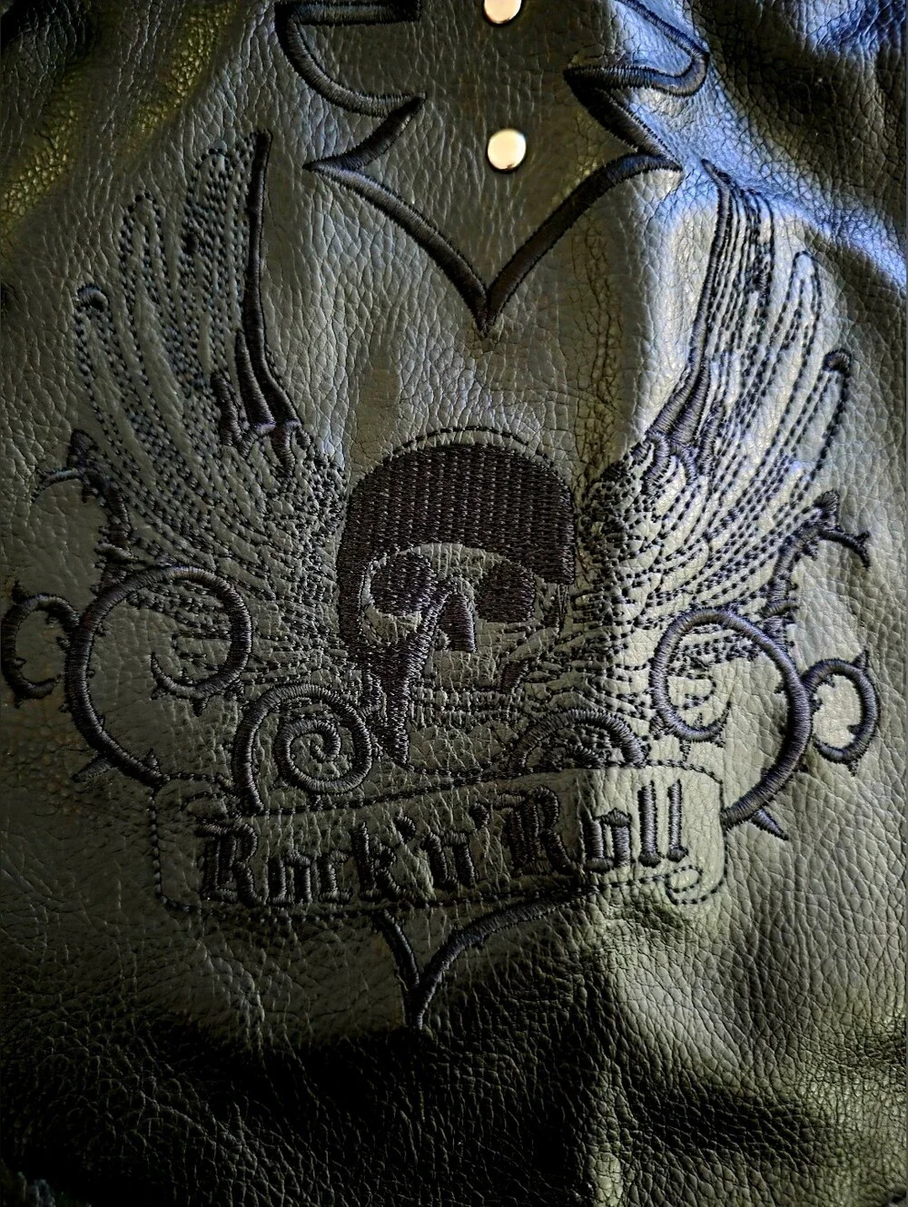 📣Rare Bret🤘Michaels Biker Dog Costume🖤 Studded 💀➕🪽 Hat / Mohawk Hair Large